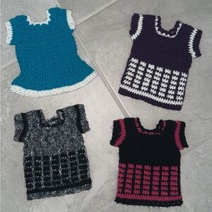 Crochet Fashion Doll Dress - handmade in USA